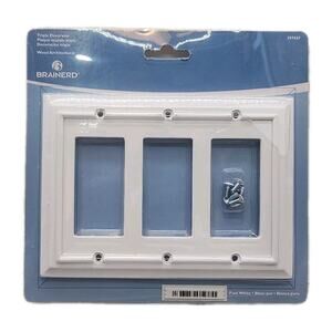Brainerd Triple Decorator Wood Architectural Pure White [98]